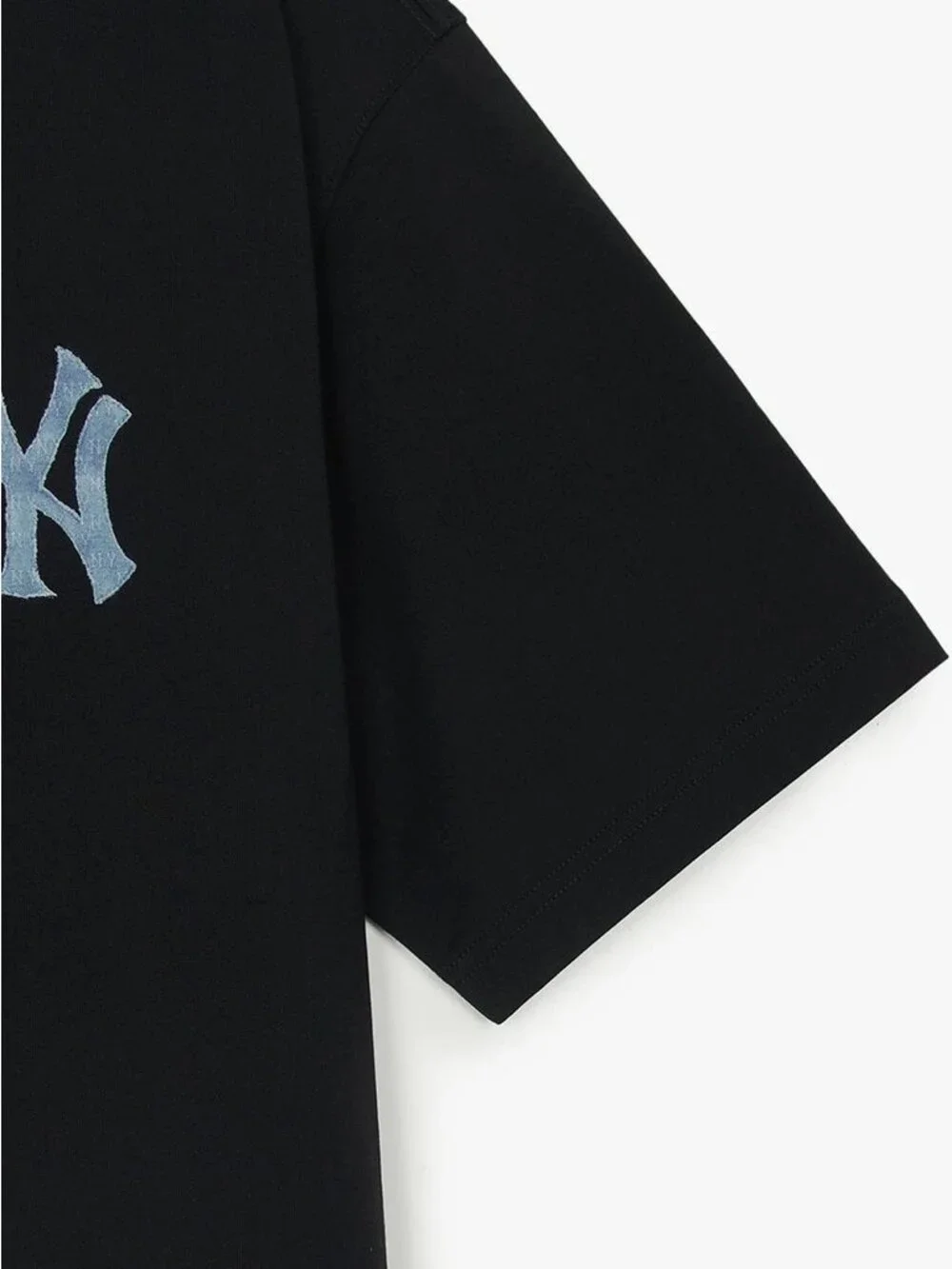 MLB Unisex Short Sleeve T-Shirt | Denim-Like Monogram Big Lux Tee - Picture 2 of 7
